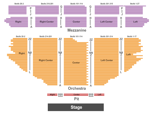 Hollywood Pantages Theatre Beauty and the Beast Seating Chart